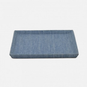 Dresden Light Blue Tray Square Large Cotton Jute Pack/2