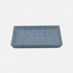 Dresden Light Blue Tray Square Small Cotton Jute Pack/2