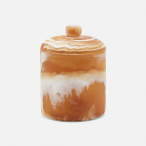Southold Amber Canister Large Swirled Resin