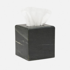 Kavala Black Tissue Box Rounded Edges Marble