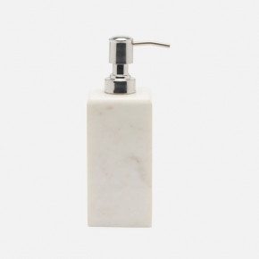 Kavala White Soap Pump 2.5"L x 2.5"W x 7"H Marble