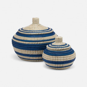 Arley Blue/Natural Baskets Seagrass, Set Of 2