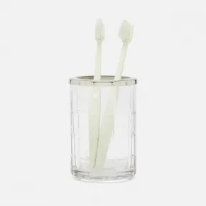 Argos Clear Brush Holder 3"D x 4.5"H
