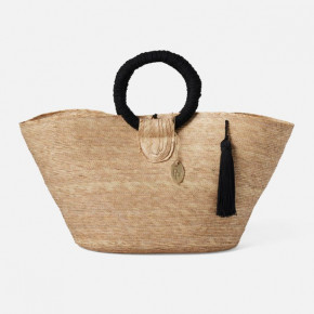 Kenora Natural/Black Shopper Bag