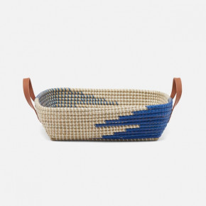 Olinda Dark Blue/Natural Storage Baskets Seagrass Pack/2