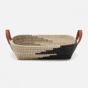 Olinda Black/Natural Storage Baskets Seagrass Pack/2