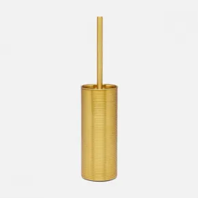 Adelaide Matte Gold Toilet Brush Holder Round Brass