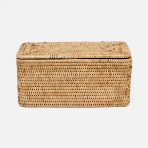 Camden Natural Double Toilet Paper Holder Woven Rattan