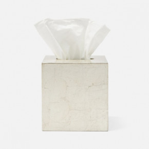 Davos Champagne Gold Tissue Box Square Straight Silver Leaf