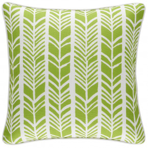 Chevron Stripe Green Indoor/Outdoor Decorative Pillow 20" Square