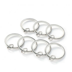 Curtain Loop Polished Nickel Ring One Size