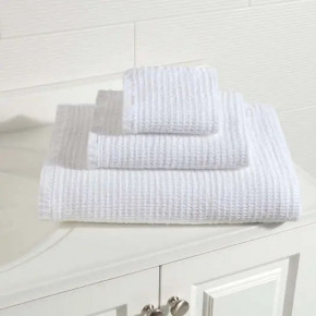 Wonderful Waffle White Towel Bath Sheet