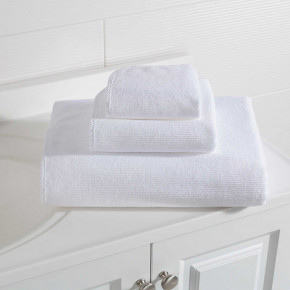 Blythe White Bath Towels by Marie Flanigan