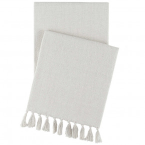 Evelyn Linen Plaster Throw One Size