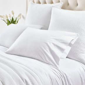 Dottie Embroidered White Pillowcases Standard, Pair