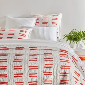 Bold Strokes Tangerine Bedding