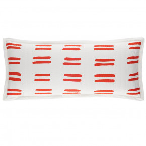 Bold Strokes Tangerine Decorative Pillow 15" Lumbar