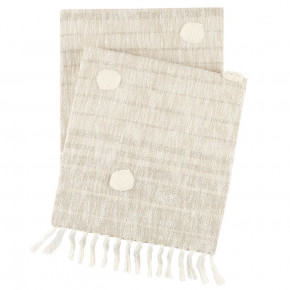 Ombre Dot Natural Throw One Size