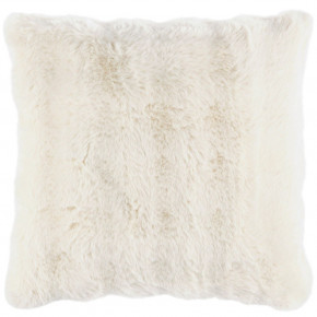 Fab Faux Ivory Decorative Pillow 20" Square