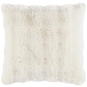 Fab Faux Ivory Decorative Pillow 22" Square