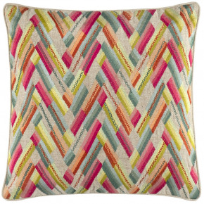 Azura Embroidered Multi Decorative Pillow 20" Square