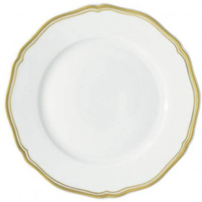 Polka Gold Salad Cake Plate Round 7.7 in.