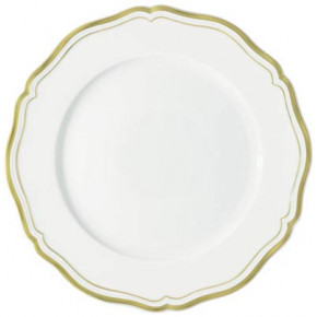 Polka Gold Buffet Plate Round 12.2 in.