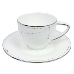 Best Wishes Platinum Espresso Cup & Saucer diam 2.5
