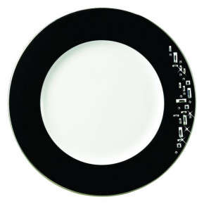 Diana Black Dinner Plate (Black Rim) 10.5 in
