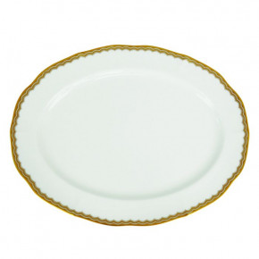 Antique Gold Oval Platter 11.5 in