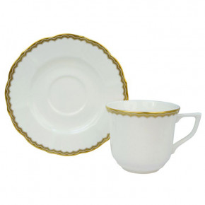 Antique Gold Tea Cup & Saucer 6 in