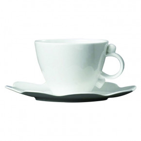 Geometrica White Tea Cup & Saucer, set of 2 (6 in)