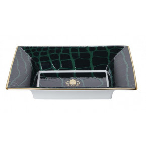 Alligator Emerald Vide Poche/Jewelry Tray 7.5x6x1.5 in