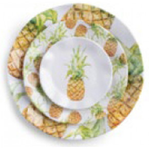 Aloha Melamine 16 each: Dinner Plates, Salad Plates, Cereal Bowls