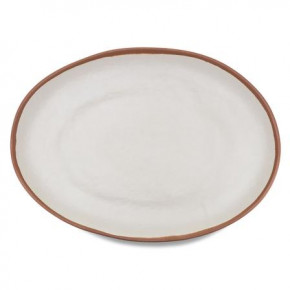 Potter Terracotta Melamine/Bamboo 18" x 13" Oval Platter