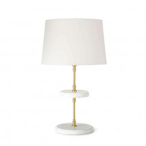 Bistro Table Lamp, Natural Brass