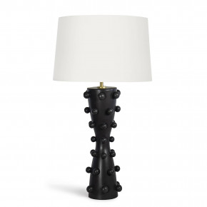 Pom Pom Ceramic Table Lamp, Black