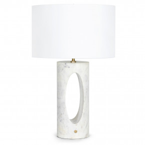 Portia Marble Table Lamp White