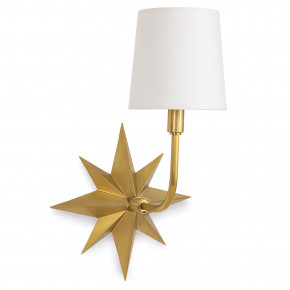 Etoile Sconce, Natural Brass