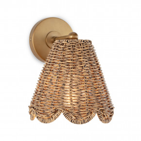 Kismet Hanging Sconce Natural Brass