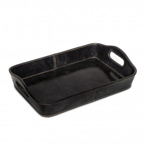 Derby Parlor Leather Tray, Black