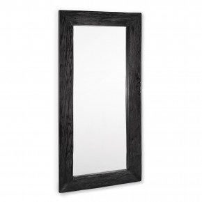 Ash Reclaimed Wood Frame Rectangular Mirror, Black