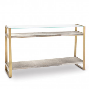 Andres Hair on Hide Console Large, Brass