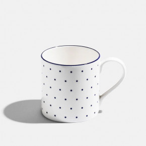 Polka Cobalt Blue Bone China Large Mug 11.8 oz