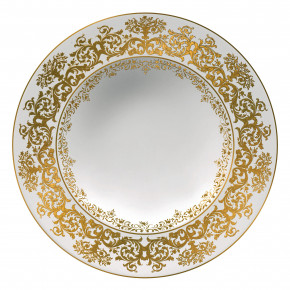 Chelsea Gold White French Rim Soup Plate Round 9.1 in.