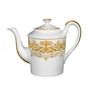 Chelsea Gold White Coffee Pot Round 3 in.