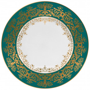 Chelsea Gold Turquoise Pickle/Side Dish 9.96061x5.98424"