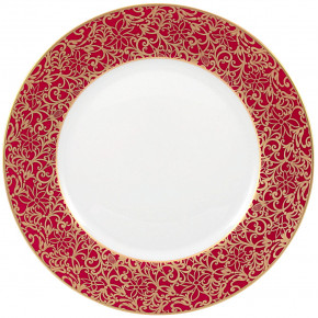 Salamanque Gold Red American Dinner Plate Rd 10.6"