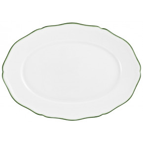 Touraine Double Filet Green Oval Platter 35 in. x 24 in.