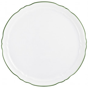 Touraine Double Filet Green Flat Cake Serving Plate Round 12.2 in.